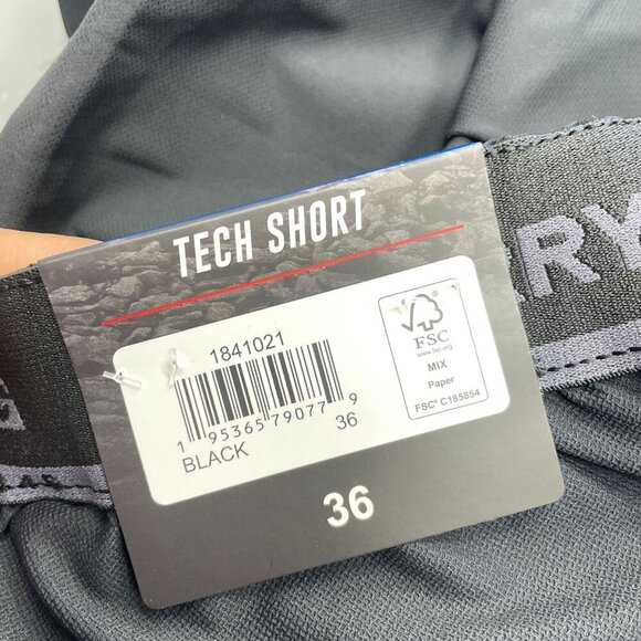 NEW Gerry Men's Size 36 Black Tech Short With Elastic Waistband & UPF 30+ - Picture 6 of 8